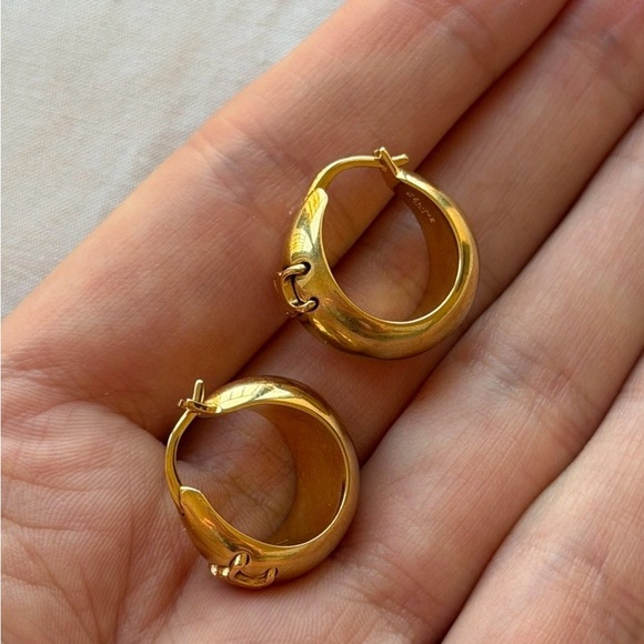 Celine Triomphe Hoop Earrings - Picture 3 of 6